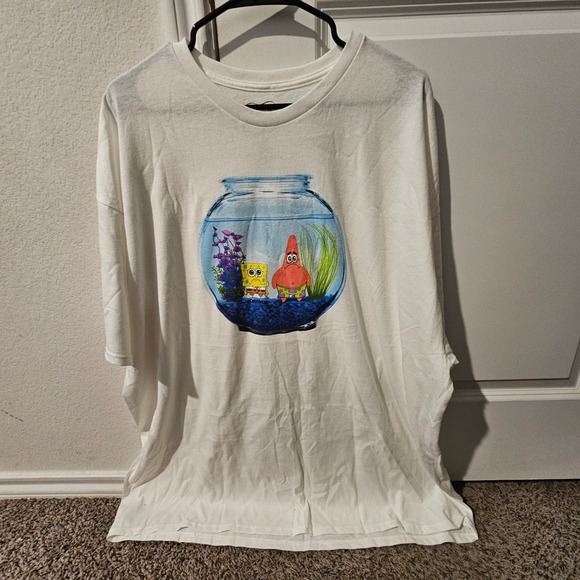 Nickelodeon Other - New SpongeBob SquarePants T-Shirt 3XL White Graphic Tee Nickelodeon Mens
